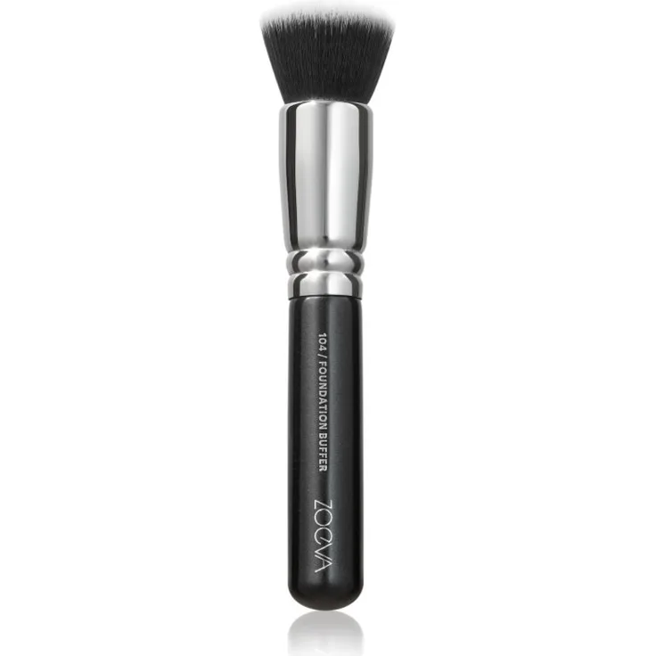 ZOEVA 104 Foundation Buffer, professioneller Make-up-Pinsel für cremige und pulverförmige Produkte, vegan
