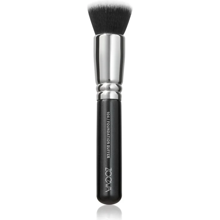 ZOEVA 104 Foundation Buffer, professioneller Make-up-Pinsel für cremige und pulverförmige Produkte, vegan