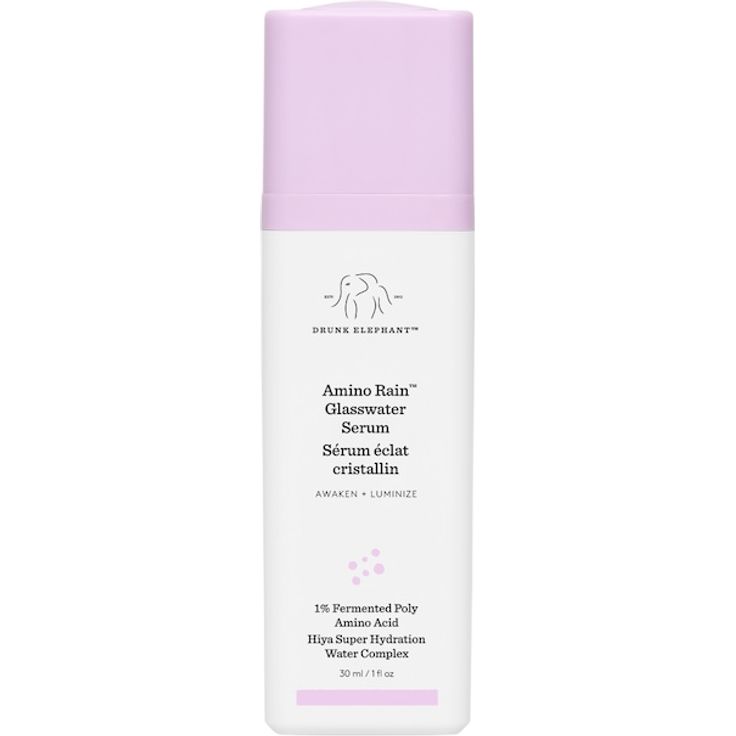 Drunk Elephant Amino Rain™ Glasswater Serum, Feuchtigkeitsserum mit Peptiden und Hyaluronsäure, 30 ml
