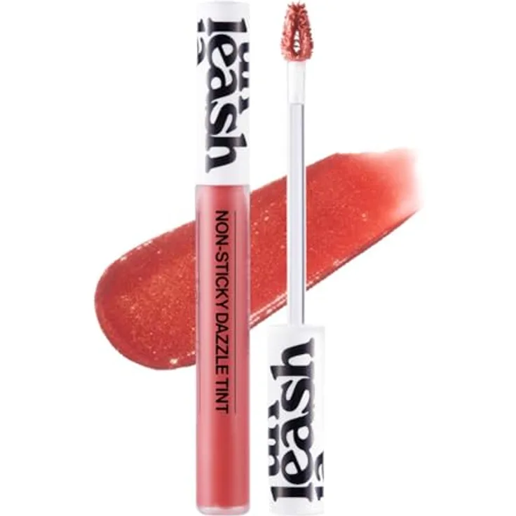 Unleashia Non-Sticky Dazzle Tint, langlebiger Lipgloss mit intensiver Farbe, 7.6 g, Farbton NO.5 Nice Step