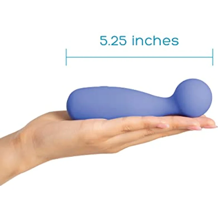 plusOne Persönliches Massagegerät zur Muskelentspannung, 10 Vibrationseinstellungen, wasserdicht, Premium Periwinkle, Silikon, USB-Aufladung – Bild 5