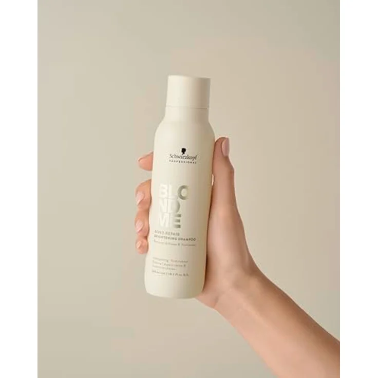 Schwarzkopf Professional Blondme Bond Repair Brightening Shampoo, aufhellendes Shampoo für blonde Haare, vegan, 1000 ml – Bild 4