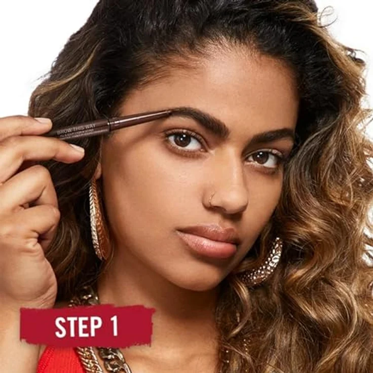 Rimmel Brow This Way Augenbrauenstift, 2 in 1 mit Bürste, Farbton 003 Dark Brown, 0,25 g, vegan mit Langzeiteffekt – Bild 4