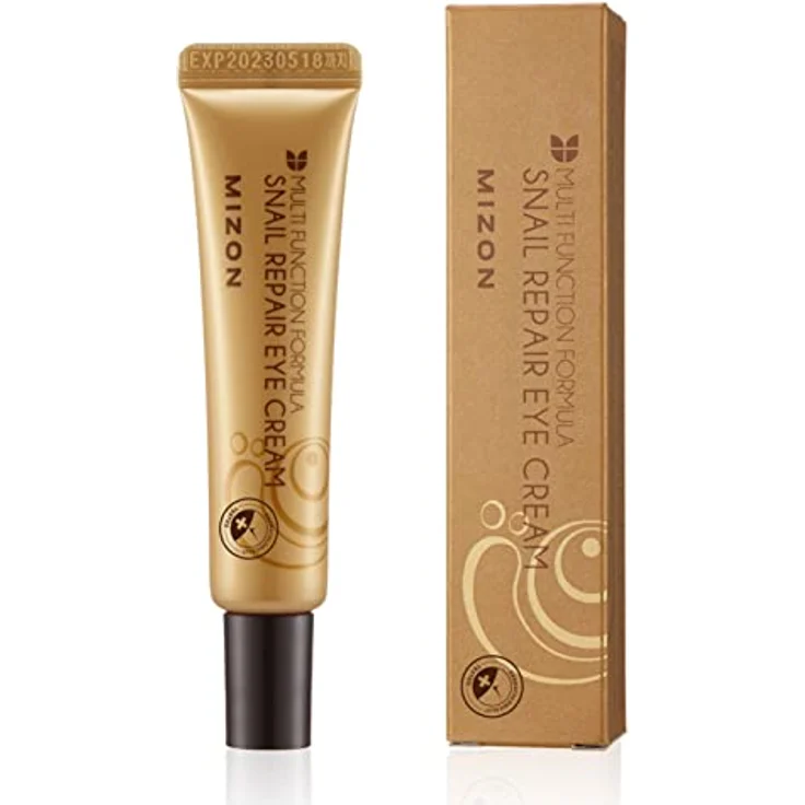 MIZON SNAIL REPAIR EYE CREAM, Augenpflege mit 80% Schneckenschleim, Faltenbehandlung und Tonkorrektur, 15ml – Bild 1