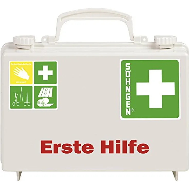 Söhngen Erste-Hilfe-Koffer Quick-CD, DIN 13157 3001126 (Erste-Hilfe-Kasten Verbandkasten Verbandskasten Verbandkoffer Wundversorgung Erstehilfekoffer Ersthelfer-Notfallkoffer Verbandskoffer)