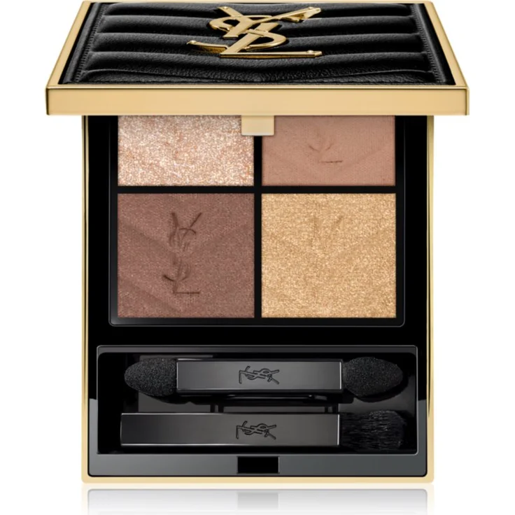 Yves Saint Laurent Couture Mini Clutch Lidschattenpalette 800 Over Dore, 4 g mit Spiegel und Applikator, langanhaltende Farben