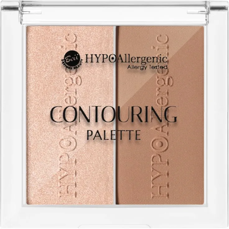 Bell HYPOallergenic Konturier-Palette für die Wangen, 10 g, vielseitige Farbtöne zur optischen Gesichtsmodellierung