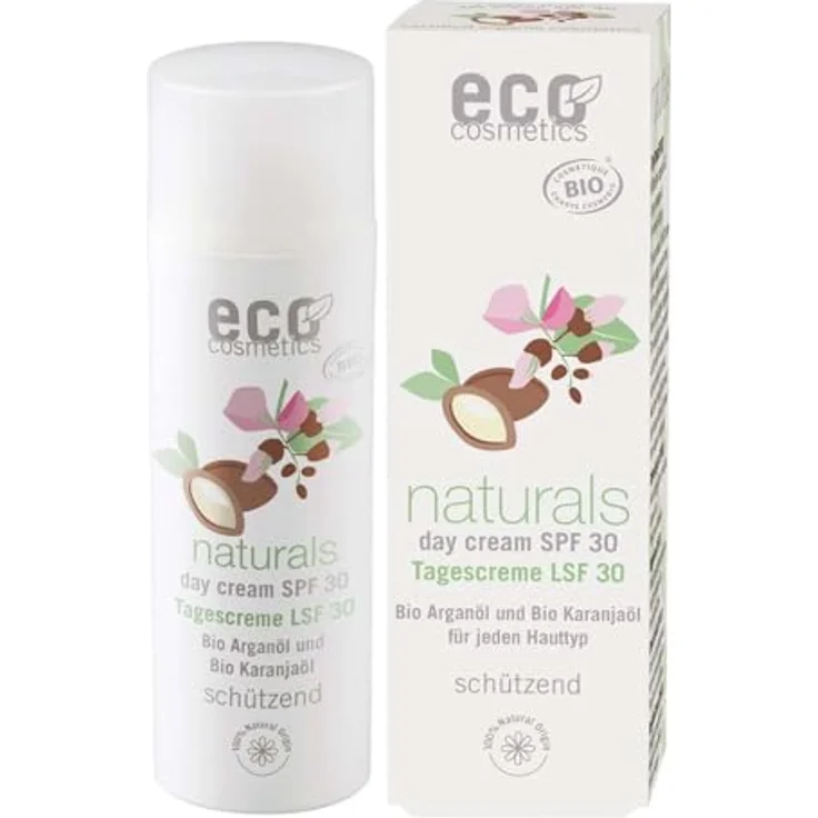 Eco Cosmetics Face Day Tagescreme, LSF30, 50ml, für sensible und trockene Haut, Bio-Qualität – Bild 1