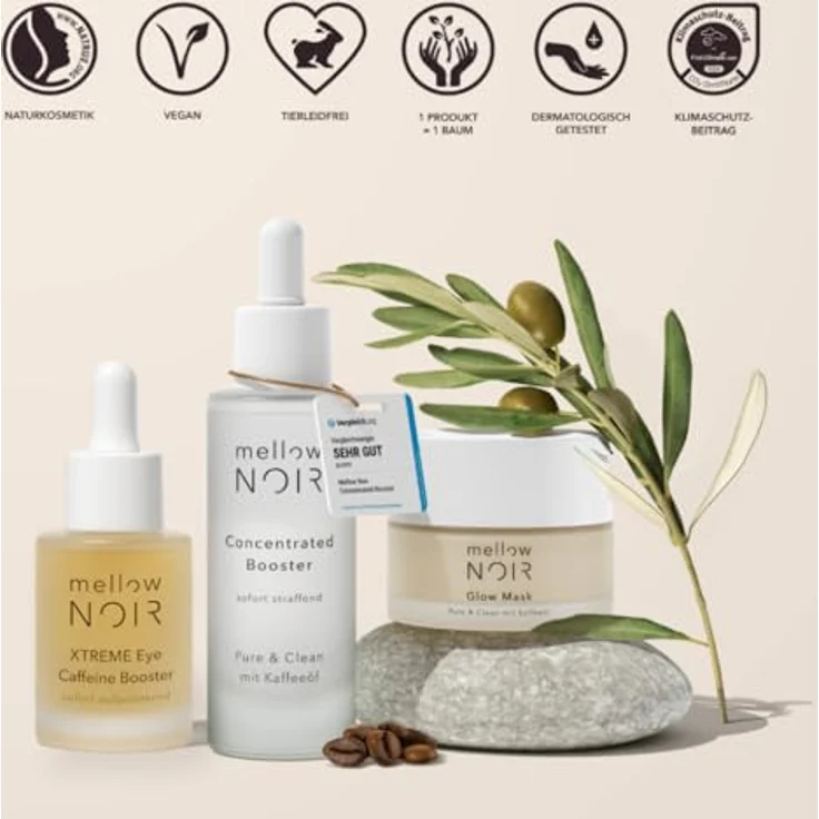 Mellow Noir Pflege Gesichtspflege Facial Moisturiser 50 ml Tagespflege für Damen und Herren – Bild 6