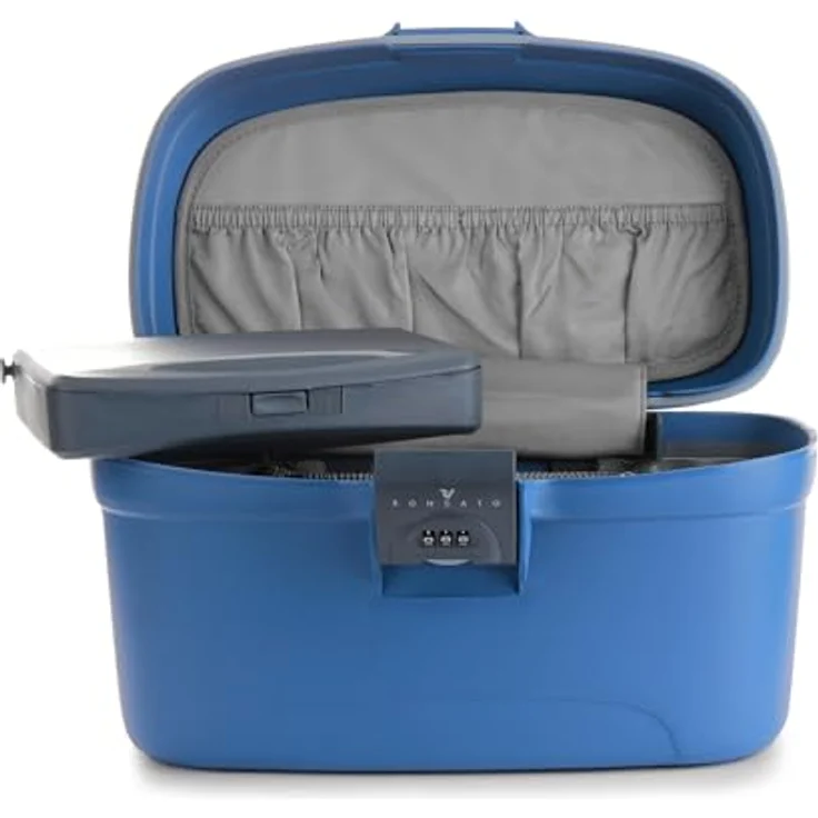 Roncato Necessaire Flexi Beauty Case 36 cm Blau mit Spiegel und Zahlenschloss – Bild 5
