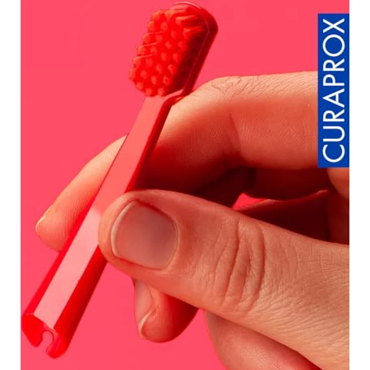 Curaprox Kids Travel Refill, Ersatz-Kopf für Kinderzahnbürsten, rot, 2er Pack mit feinen Borsten und lustigem Design – Bild 8
