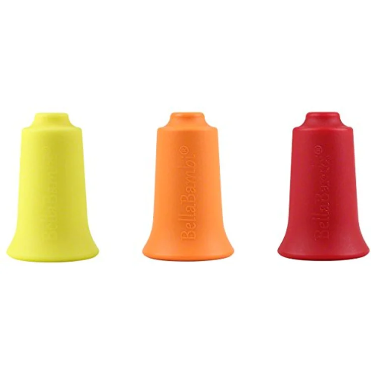 BellaBambi® mini trio Faszien Cup Set, SENSITIVE gelb, REGULAR orange, INTENSE rot, biokompatibles Silikon, vielseitig einsetzbar für Massage und Regeneration – Bild 3