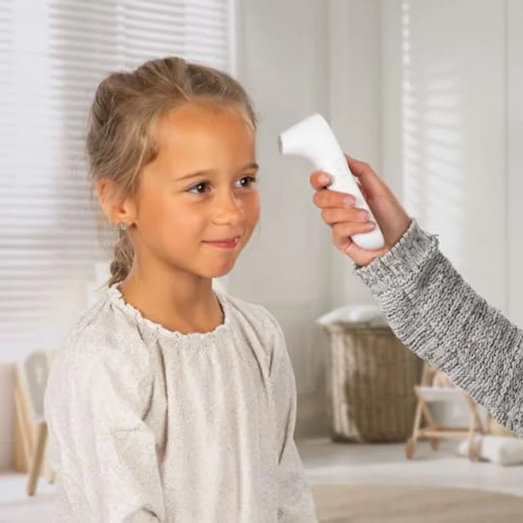 Reer Fieberthermometer Colour SkinTemp 3in1, kontaktloses Infrarotgerät mit integrierten Babymodus und 25 Speicherplätzen – Bild 7