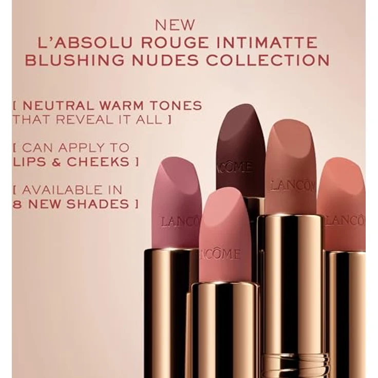 Lancôme L'Absolu Rouge Intimatte 460 Burst of Joy, Mattierter Lippenstift mit leichtem Tragegefühl, 3,4 g – Bild 5