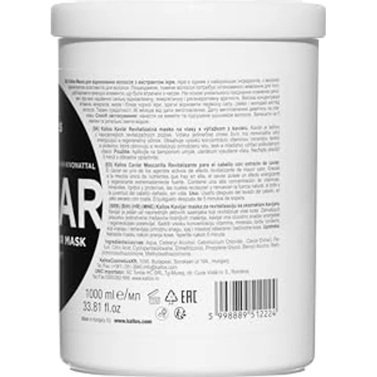 Kallos Kjmn Kaviar Revitalisierender Haarkur Mit Kaviarextrakt 1000 ml – Bild 2
