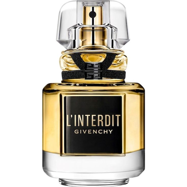 GIVENCHY L'INTERDIT Parfum Damen, 35 ml, blumig-holzige Komposition mit Orangenblüte und Jasmin, ikonischer schwarzer Flakon mit goldenen Akzenten
