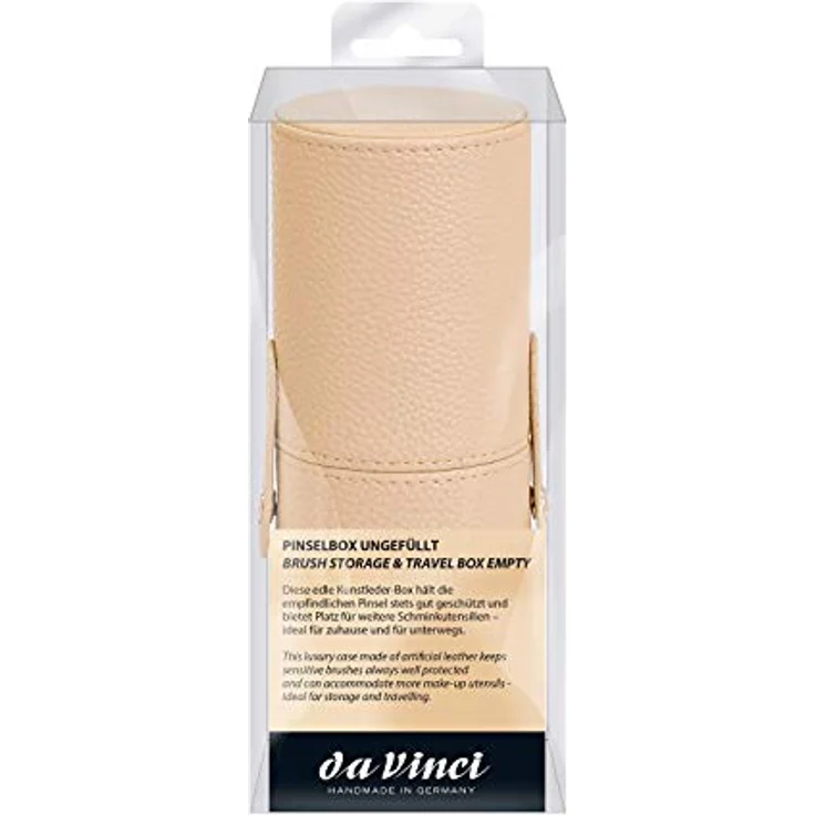 Da Vinci PINSELBOX zur Aufbewahrung von Pinseln & Schminkutensilien , Reiseetui , creme , 1 Stück – Bild 4