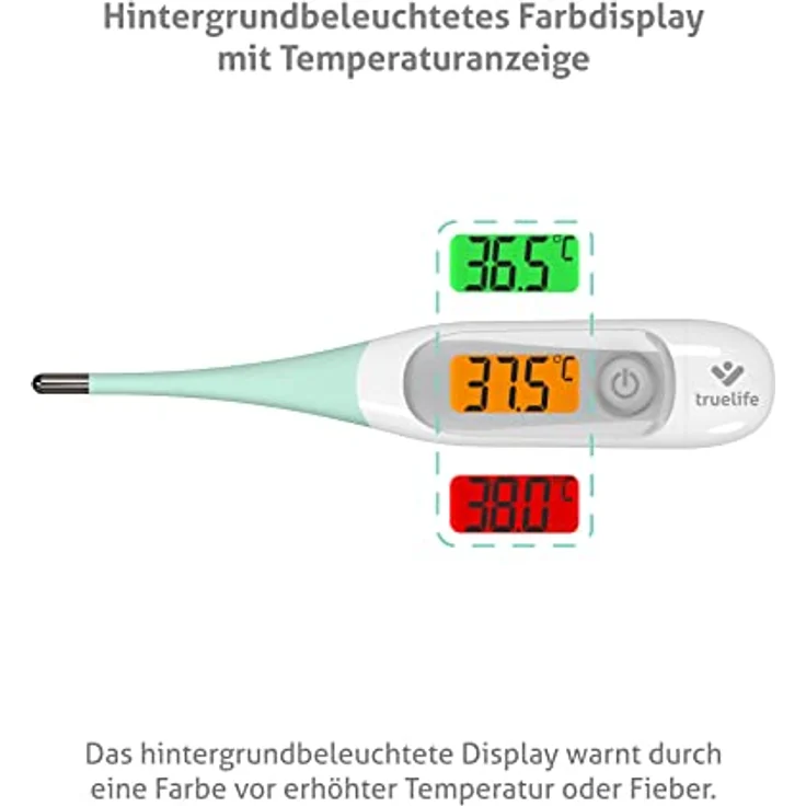 TrueLife Care T3, digitales Fieberthermometer für Babys, präzise Messungen, hygienisches Design, 1 St. – Bild 5