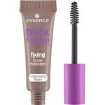 essence THICK & WOW! fixing brow mascara, Augenbrauengel, Nr. 01, Braun, volumengebend, fixierend, vegan, ohne Mikroplastikpartikel, Nanopartikel frei, ohne Parfüm, 1er Pack (6ml)