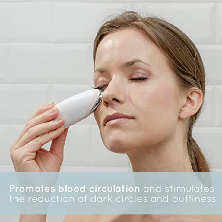 HoMedics Beauty Illumi zur Gesichtsbehandlung, Wärme- und Kältetherapie, Hautverjüngung, Anti-Falten, Belebend, Auffrischend, Reduzierung von Augenringen – Bild 4