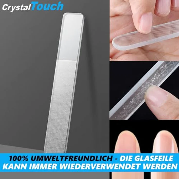 CrystalTouch Nano Kristall Glasfeile Professionelle, Glasnagelfeile Nagelfeile Nagel Feile Maniküre Pflege – Bild 4