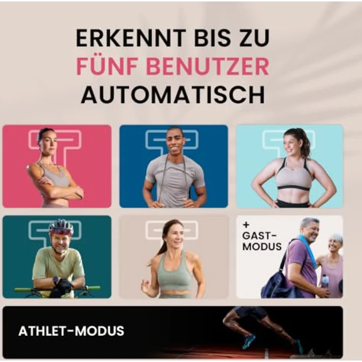 Tanita Körperanalysewaage RD-445, segmentale Analyse mit 13 Messwerten, inklusive Muskelqualitätsindex und Farbdisplay, bis zu 200 kg Nutzerprofile – Bild 7
