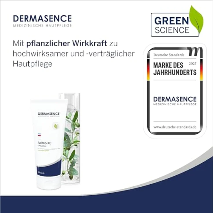 DERMASENCE Adtop XC Lipidlotion, 200 ml - Rückfettende Lotion für sehr trockene Haut - Mit Squalan, natürlichen Ölen und Johanniskraut-Extrakt - Parfümfrei & vegan – Bild 2