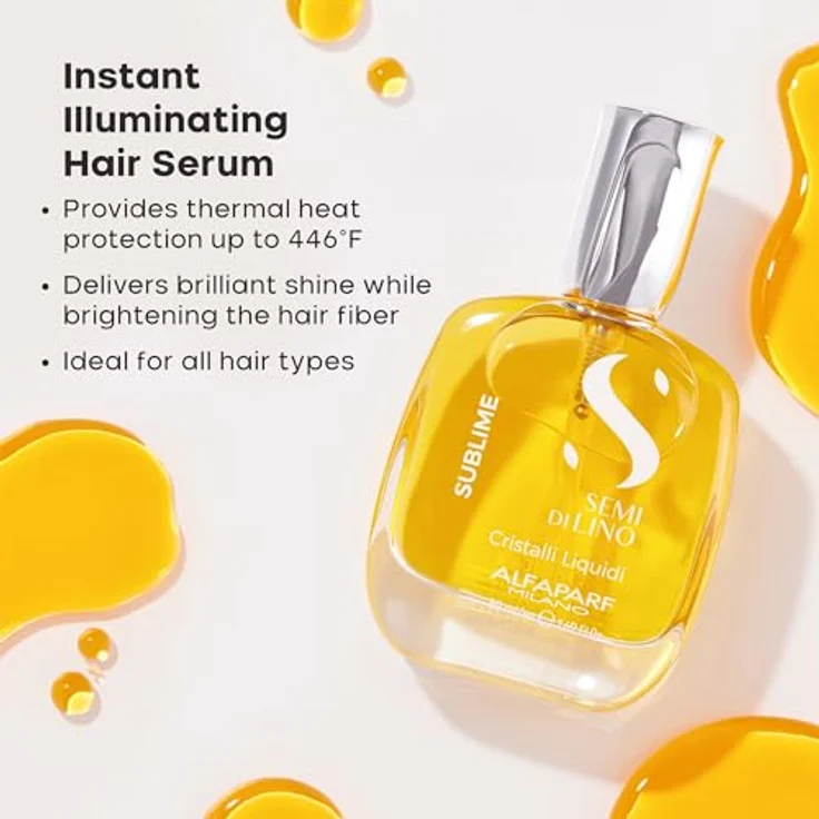 ALFAPARF MILANO Semi Di Lino Sublime Cristalli Liquidi 15ml Glanzserum – Bild 2