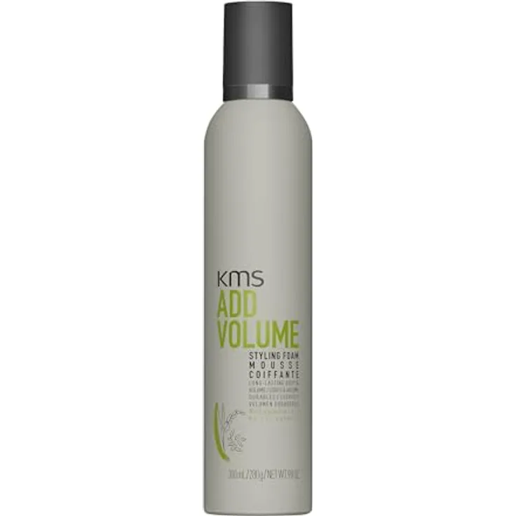 KMS ADDVOLUME Styling Foam, Schaumfestiger für mehr Volumen und Hitzeschutz bis 230°C, 200 ml