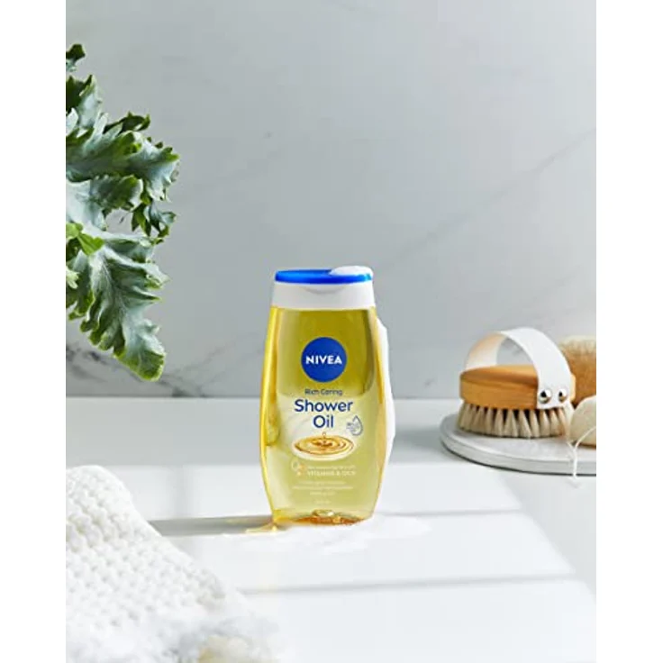 NIVEA Natural Duschöl mit 55% natürlichen Ölen, 200ml - sanfte Pflege für normale bis trockene Haut, dermatologisch getestet – Bild 5