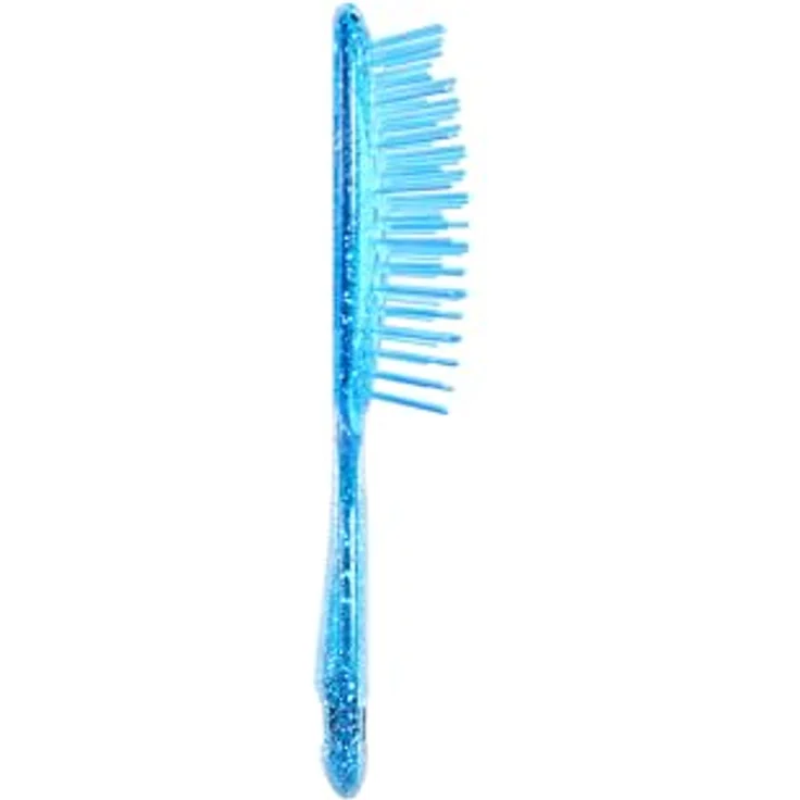 UNbrush Glitter Collection Mini Haarbürste, Detangler in Sapphire, unisex, sanftes Entwirren ohne Ziepen für unterwegs – Bild 2