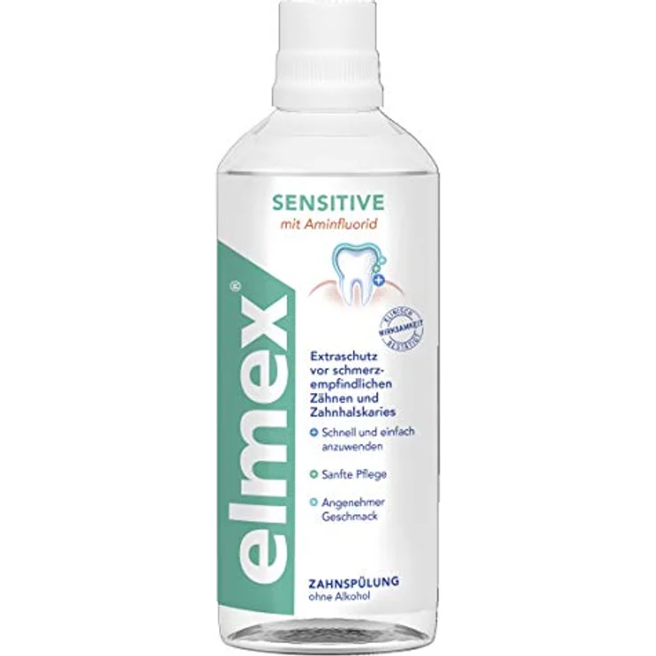 Elmex SENSTIVE Zahnspülung 400 ml Mundspülung Verschließt offene Reizleiterkanälchen – Bild 3