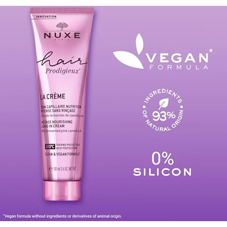 Nuxe Hair Prodigieux La Crème Intense, Leave-In Pflege für Damen, 100 ml, nährend, regenerierend, vegan, schützend – Bild 5