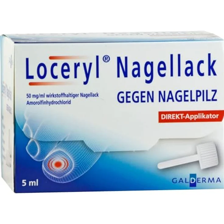 Loceryl Emra Nagellack gegen Nagelpilz, 5 ml Amorolfin Direkt-Applikator, apothekenpflichtiges Arzneimittel – Bild 3