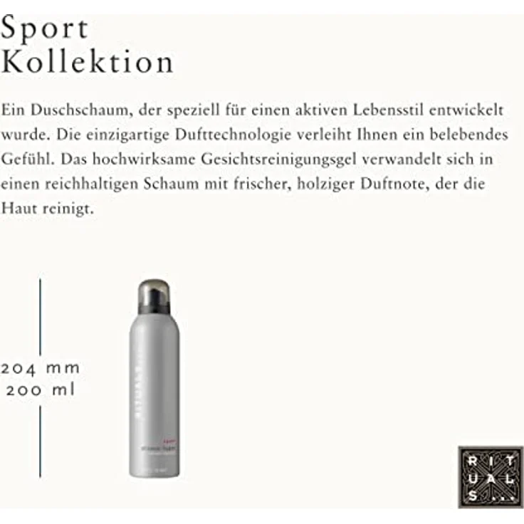 Rituals Homme Sport Foaming Shower Gel 200 ml – Bild 3