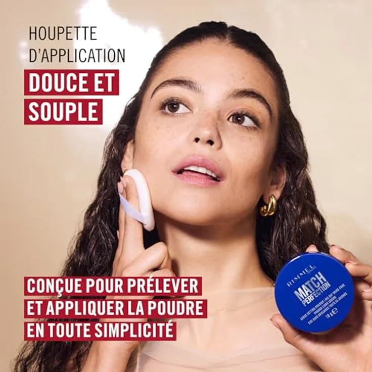 Rimmel Match Perfection Mineralpuder 18 g, langanhaltendes Fixierpuder mit mattem Finish und Weichzeichnungseffekt – Bild 6