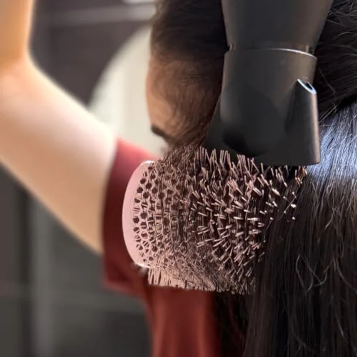 Sister Young ELIX NV-32 Rundbürste, keramische Stylingbürste mit 32 mm Durchmesser und antistatischen Borsten für voluminöse Frisuren – Bild 12