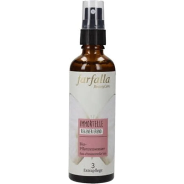 Farfalla Bio-Pflanzenwasser - Immortelle Gesichtswasser 75 ml mit reinigender Wirkung