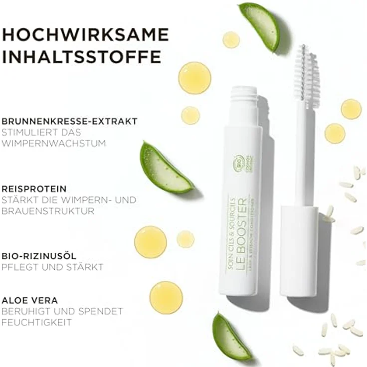HUYGENS Wimpernserum & Augenbrauenserum, Conditioner mit Bio-Rizinusöl, klinisch bestätigte Wirkung: +19% Dichte & Länge, 99% natürlich, 3,5 ml – Bild 5