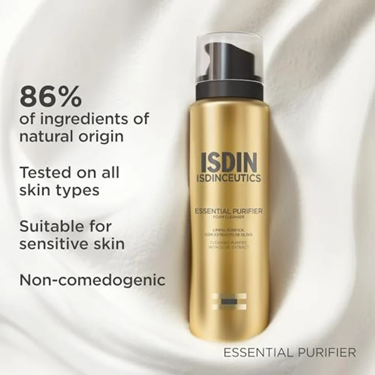 Isdin Isdinceutics Essential Purifier, Gesichtsreinigungsschaum, 150 ml - sanft und effektiv, entfernt Unreinheiten, für tägliche Anwendung – Bild 5