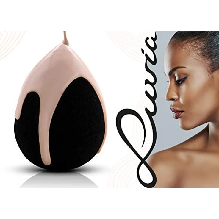 Luvia Cosmetics Make-up Schwamm Make-up Blending Sponge Set-Black, 2 tlg. – Bild 3