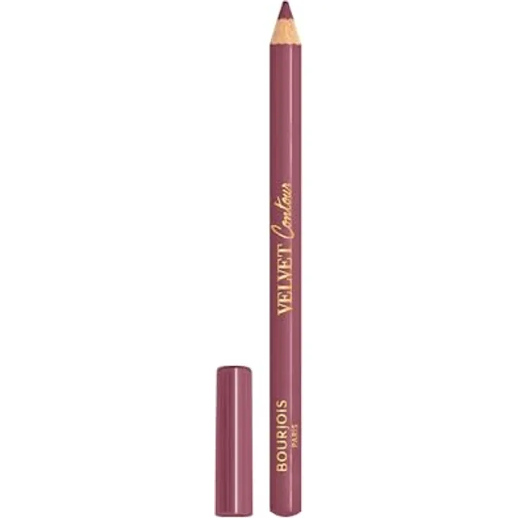 Bourjois Velvet Contour Lippenstift, 33 Rosenwasser, cremige Textur, präzise Anwendung, mit Sheabutter und Traubenkernöl, hält bis zu 8 Stunden, kein Verwischen, 1,14 g