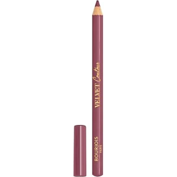 Bourjois Velvet Contour Lippenstift, 33 Rosenwasser, cremige Textur, präzise Anwendung, mit Sheabutter und Traubenkernöl, hält bis zu 8 Stunden, kein Verwischen, 1,14 g – Bild 1