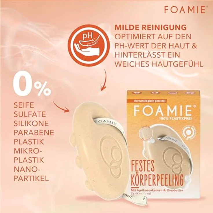 FOAMIE Feste Duschpflege - More Than a Peeling 80 g – Bild 3