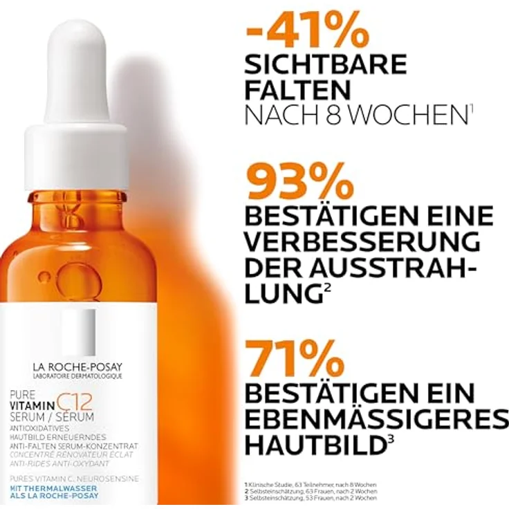 La Roche Posay Pure Vitamin C12 Serum, Regenerierende Anti-Falten-Gesichtspflege mit 12 % Vitamin C, 30 ml – Bild 2