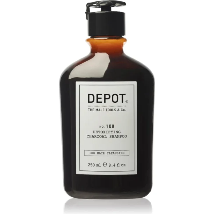 DEPOT 100 HAIR CLEANSING NO. 108, Detoxifying Charcoal Shampoo für alle Haartypen, 250 ml
