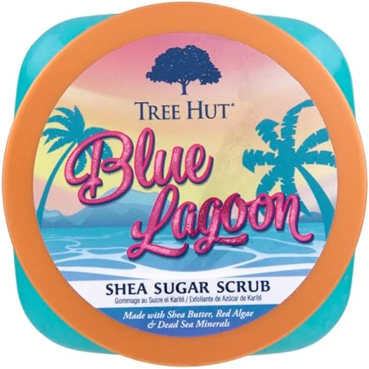 Tree Hut Blue Lagoon Shea-Zucker-Peeling, 470 ml, ultra-feuchtigkeitsspendendes Peeling - nährt die essentielle Körperpflege – Bild 2
