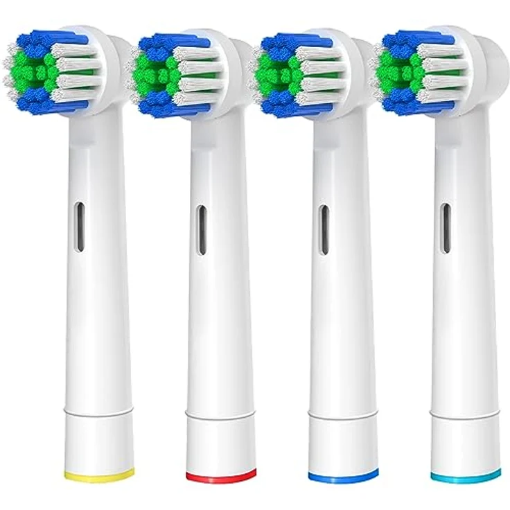 GENKENT Aufsteckbürsten für Oral-B, 4 Stück Ersatzbürstenköpfe mit präzisen Dupont-Borsten, kompatibel mit Pro 500/1000/1500/3000/3757/5000/7000/7500/8000 – Bild 1