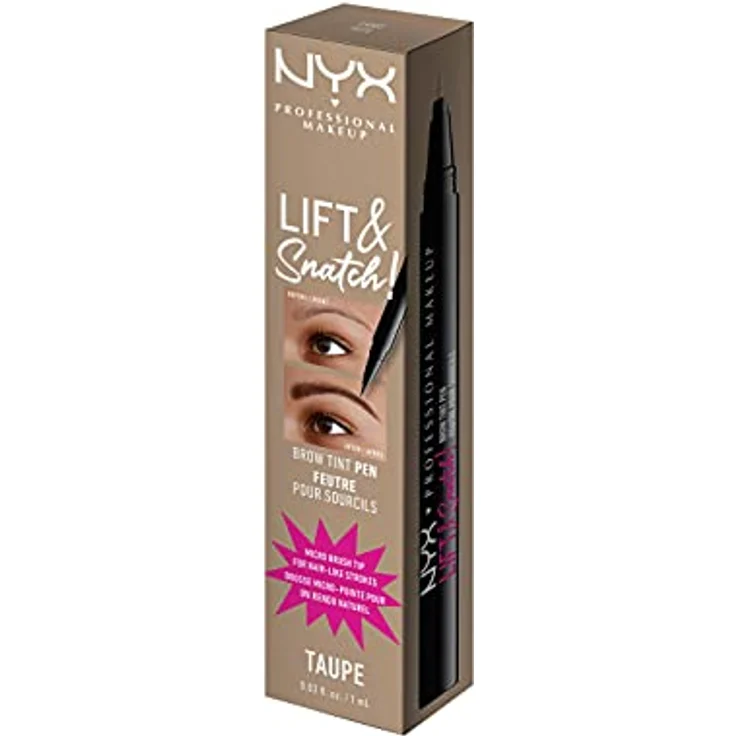 NYX Professional Makeup Lift&Snatch Brow Tint Pen, Augenbrauenstift für Damen mit natürlichem Effekt, Farbton 03 - Taupe, 1 ml – Bild 7