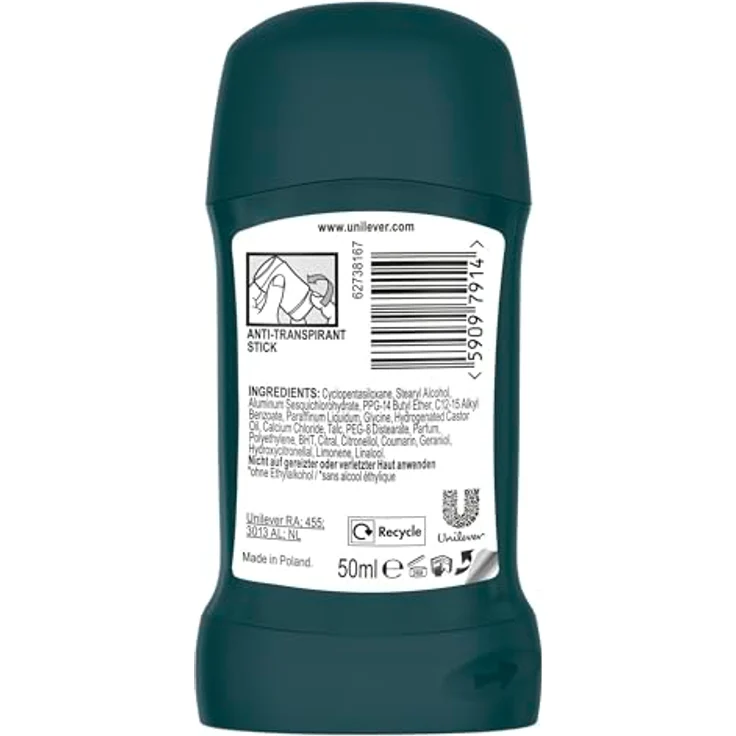 Rexona Men Nonstop Protection Deo Stick Cobalt Dry, 72 Stunden Schutz vor Schweiß und Körpergeruch, 50 ml – Bild 2